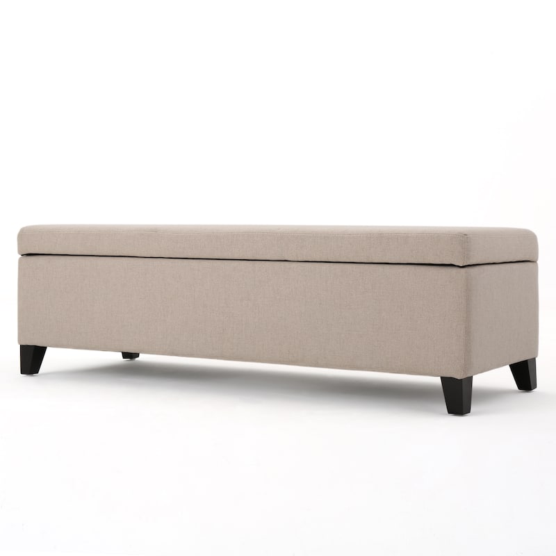 York Fabric Storage Ottoman Bench by Christopher Knight Home