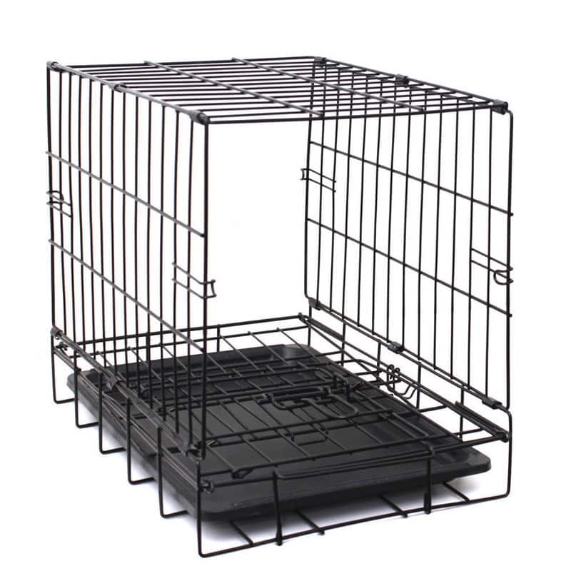 20" to 48" Folding Metal 2 Door Pet Kennel Playpen Dog Crate
