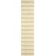 preview thumbnail 14 of 47, Martha Stewart by SAFAVIEH Chalk Stripe Wool/ Viscose Rug 2'3" x 10' Runner - Wheat Beige - Runner