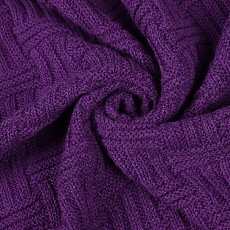 Soft Lightweight Lap Blanket Rectangle Sofa Throw Couch Cover Decors Knitted Blankets