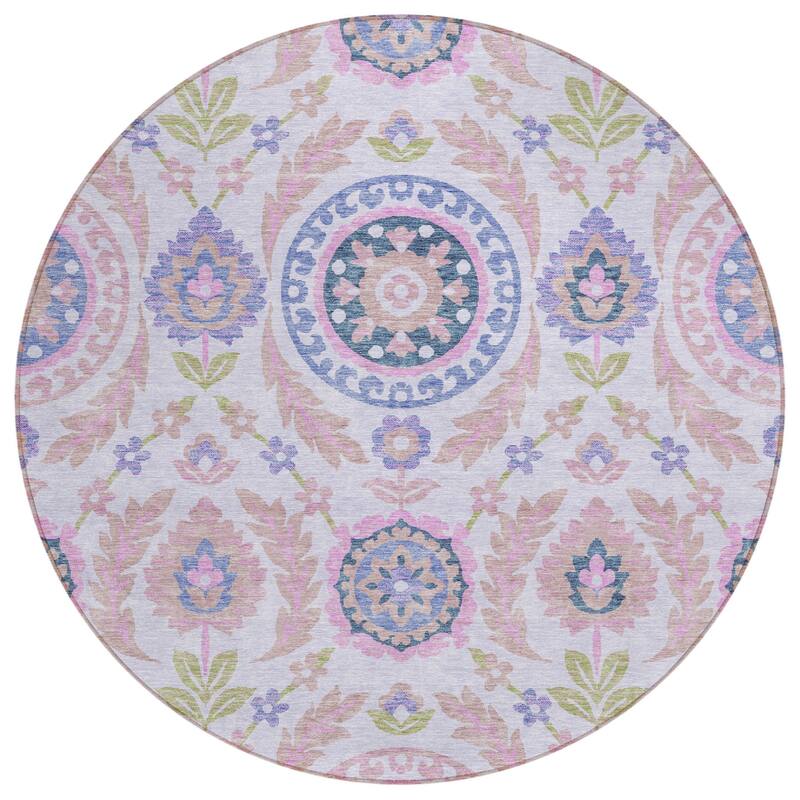 HomeRoots Floral Transitional Rectangle Outdoor Rug