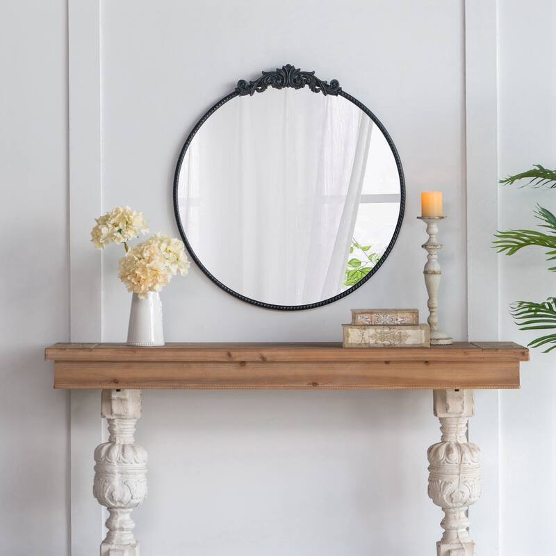 36" x 39" Classic Design Mirror with Round Shape