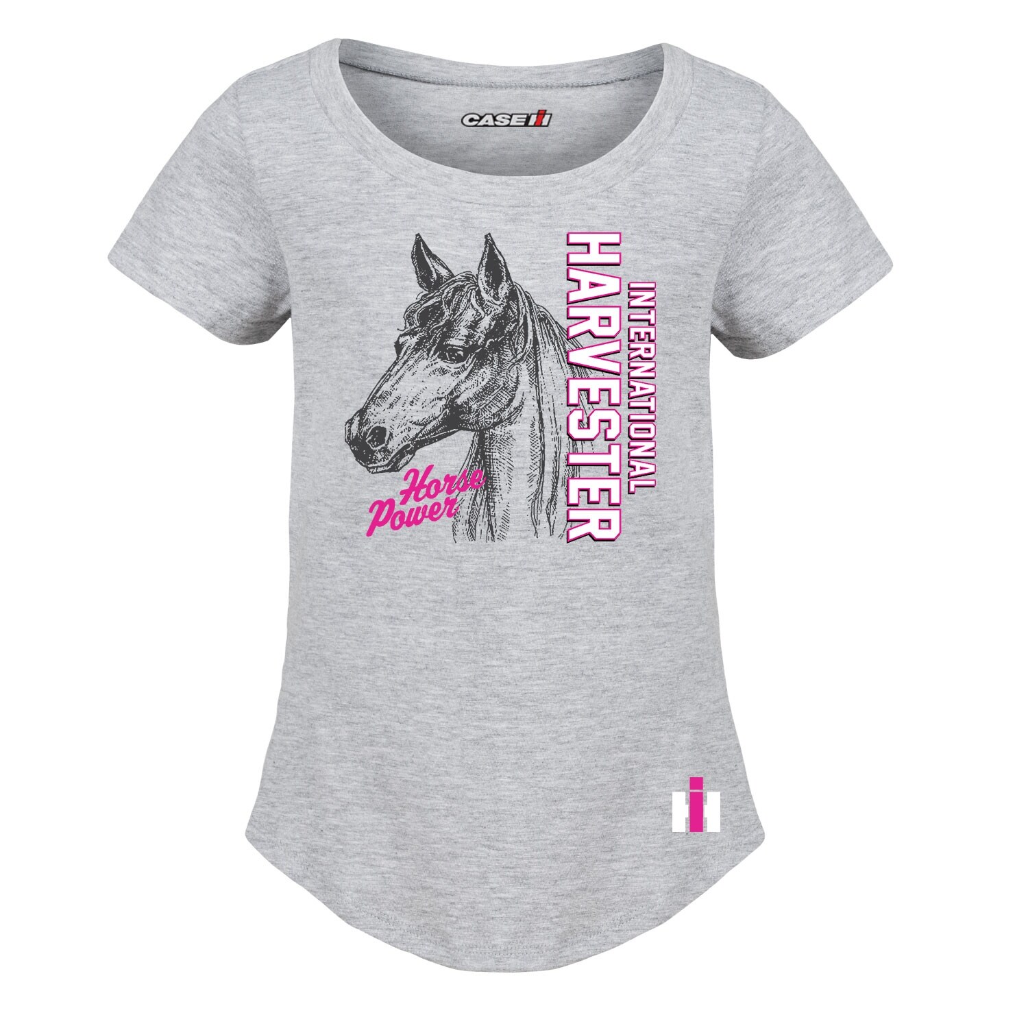 Shop Ih Horse Youth Girl Short Sleeve Curved Hem Tee Overstock
