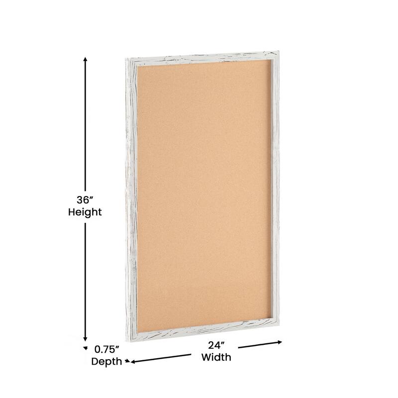 Commercial Wall Mount Cork Board with Wooden Push Pins
