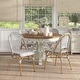preview thumbnail 6 of 95, Furniture of America Irene French Chevron Wicker Patio Dining Chairs
