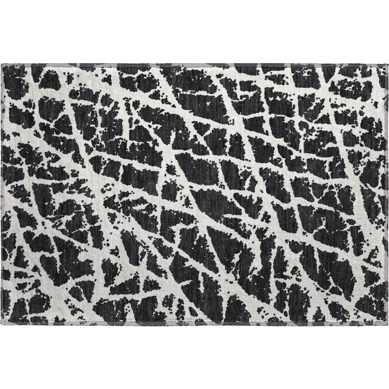 Premium Washable Super Soft Modern Crackle Mayfield Rug