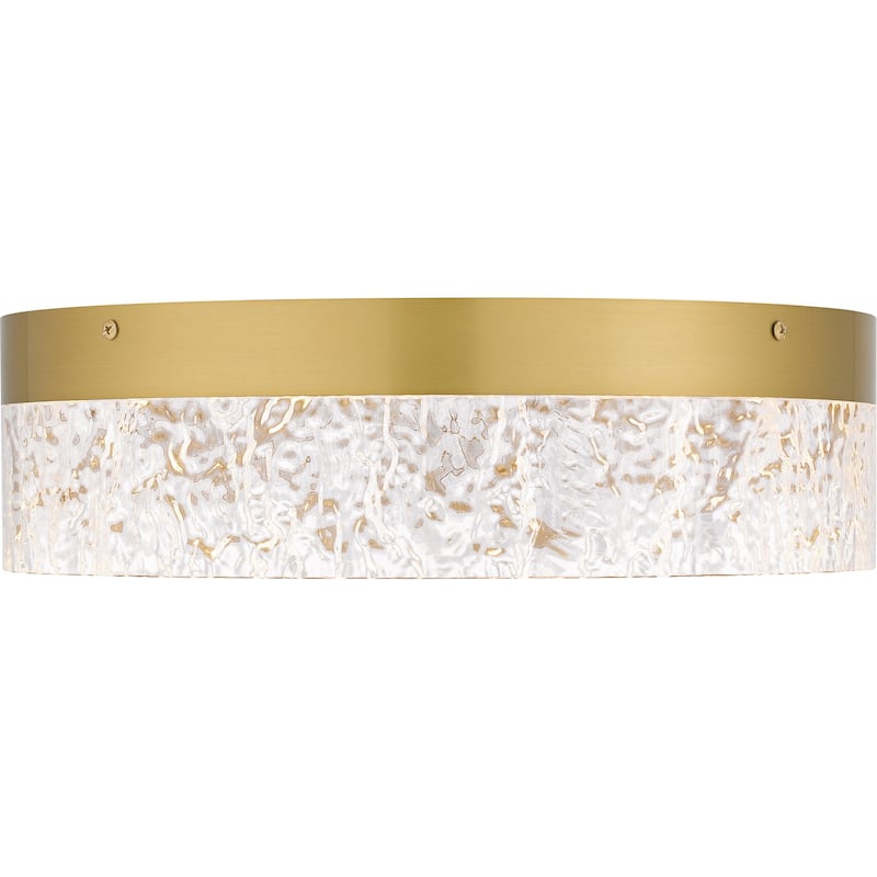 Vistaria Integrated LED Brushed Gold Flush Mount
