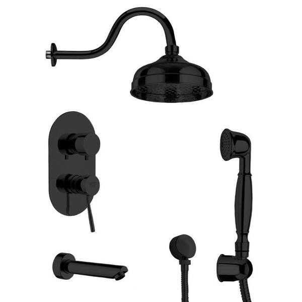 Nameeks TSH4526 Remer Shower Tub and Shower Trim Package with Single