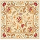 preview thumbnail 60 of 71, SAFAVIEH Handmade Chelsea Ashlyn French Country Floral Wool Rug 4' Square - Ivory - Square
