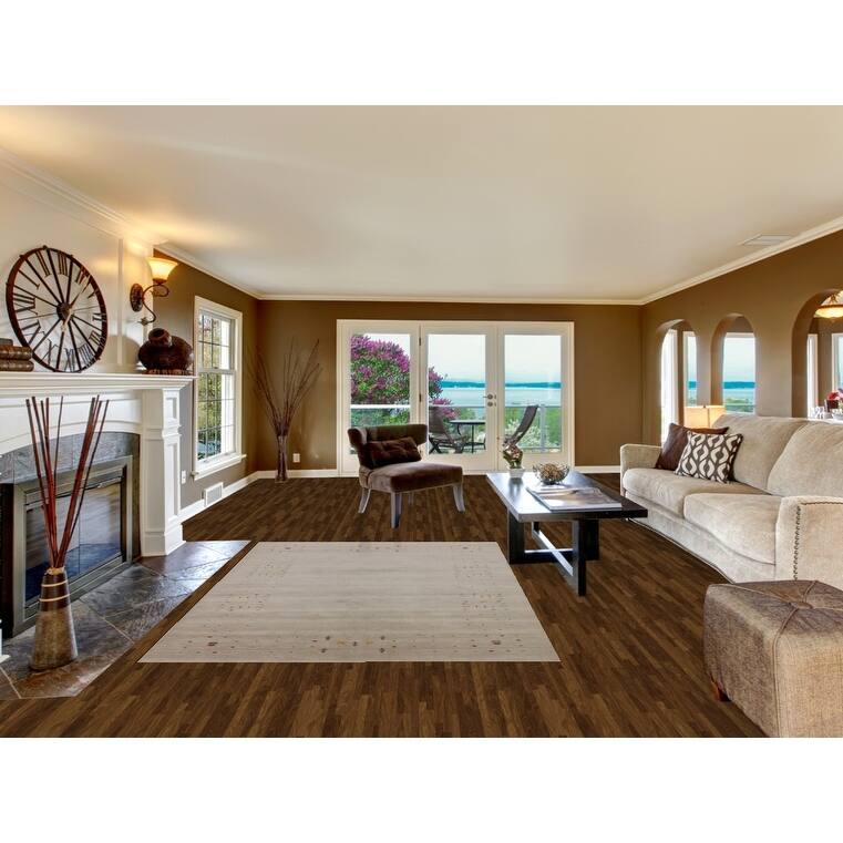 Tribal Gabbeh Oriental Area Rug Handmade Wool Carpet - 5'6"x 7'10"