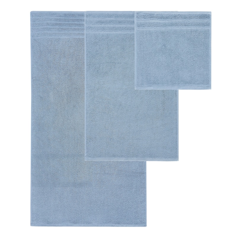 Modern Threads 6-Piece Yarn Dyed Organic Vines Towel Set