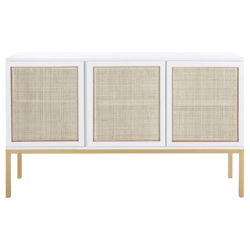 SAFAVIEH Tabetha 2-Shelf Rattan Sideboard - 54 In. W x 15 In. D x 33 In. H - 54Wx15Dx33H