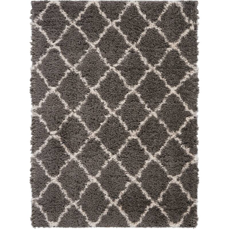 Nourison Ultra Plush Shag Geometric Area Rug
