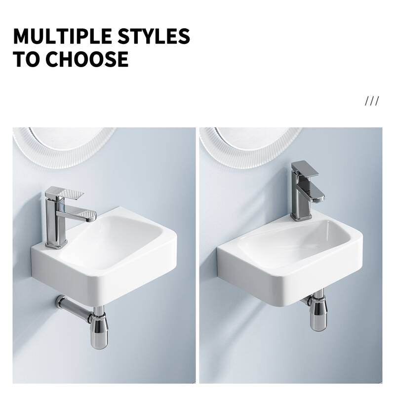 Modern Ceramic Art Basin Sink Set with Faucet and Drain