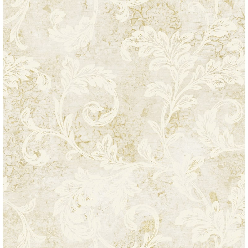 Seabrook Designs Villa Scroll Unpasted Wallpaper