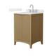 Option Natural Oak / Giotto Quartz Top / Brushed Nickel