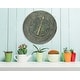 preview thumbnail 14 of 12, Blanc Fleur Outdoor Decorative Round 15 inch Wall Thermometer by Infinity Instruments - 15 x 1.38 x 15