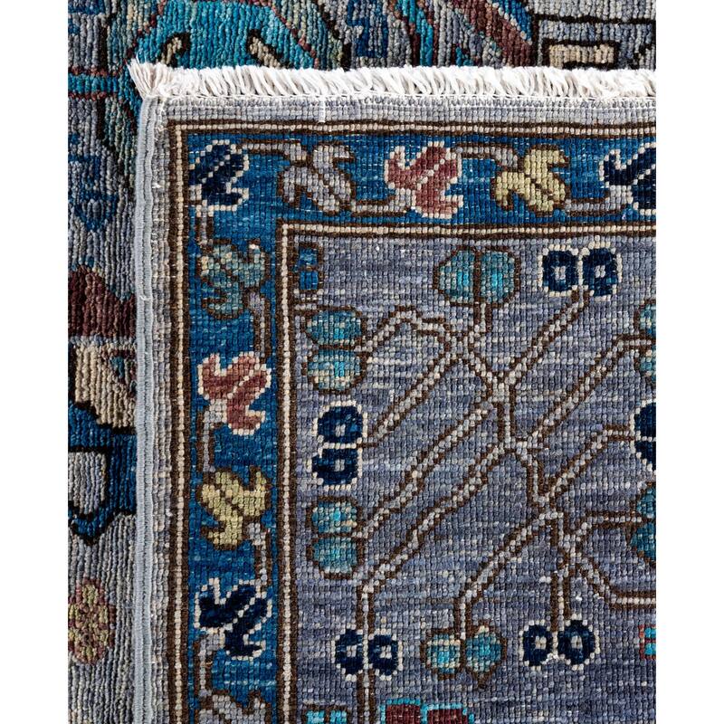 Serapi One-of-a-Kind Hand-Knotted Area Rug - Gray - 8' 0" x 9' 11"