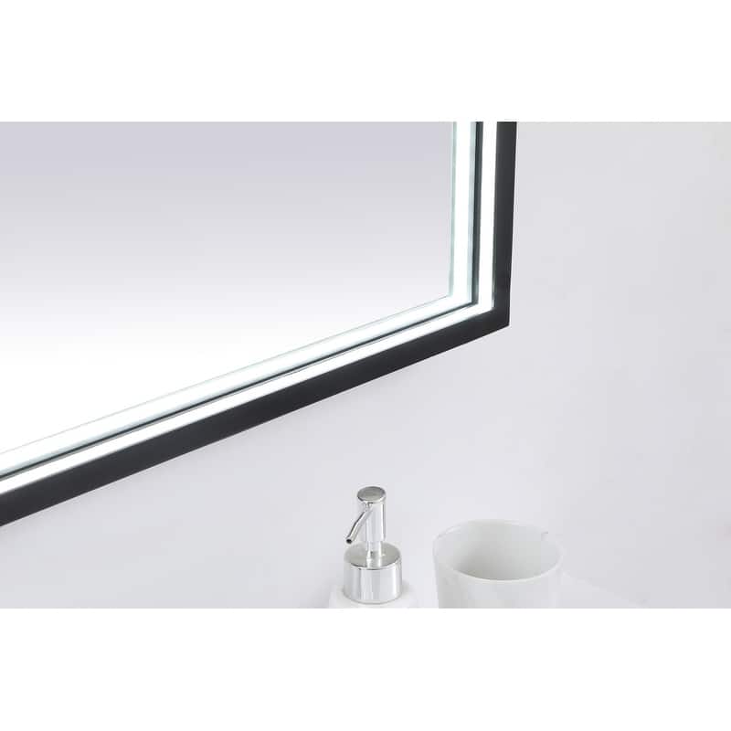 Indigo Home 36x40 inch LED mirror with adjustable color temperature
