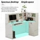 preview thumbnail 17 of 30, Modern L-Shaped Reception Desk Reception Table Secretary Table Working