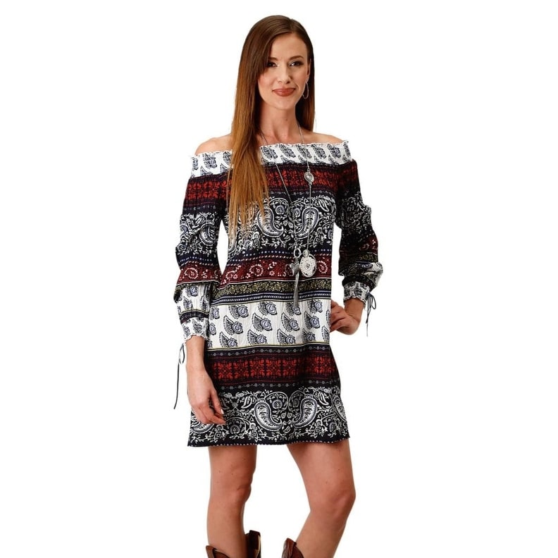 western dress top