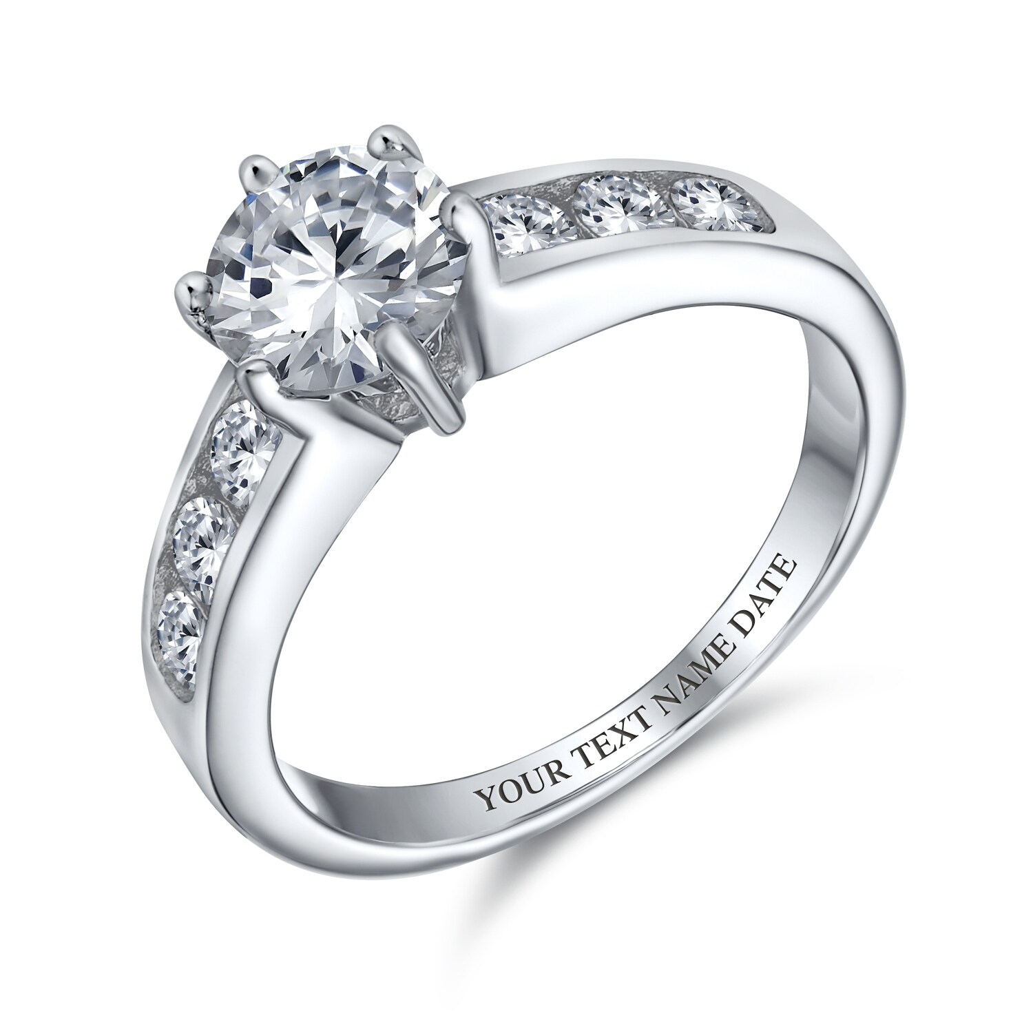 Six Claw 1 Ct Cubic Zirconia 925 Sterling Silver Engagement Solitaire Ring RS23 Six Claw 1 Ct Cubic Zirconia 925 Sterling Silver Engagement Solitaire Ring RS23