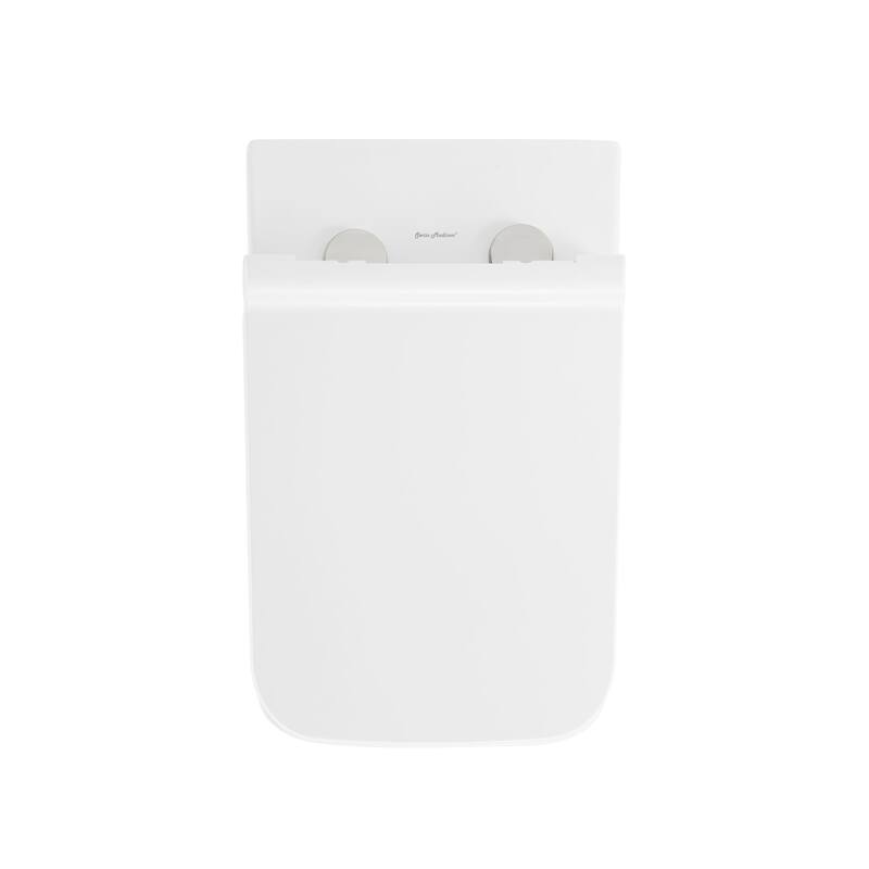 Swiss Madison Bastille Wall-Hung Toilet Bowl Only in Matte Black - 22.5" x 14.0" x 14.0"