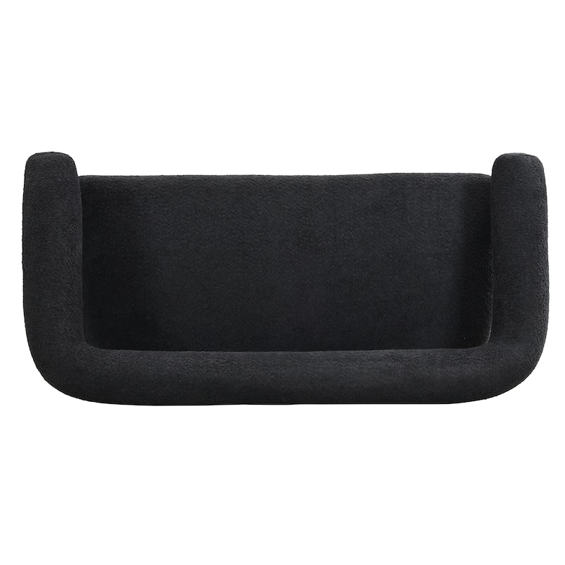 Loft Round armrest loveseat Rubber Wood by Christopher Knight Home