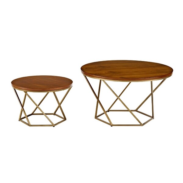 Shop Offex Mid Century Modern Geometric Wood Nesting ...