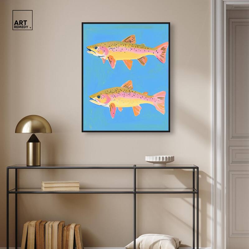 Twin Fins Canvas by Art Remedy