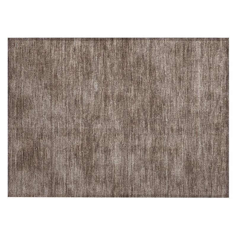 Machine Washable Indoor/ Outdoor Simple Solid Chantille Rug