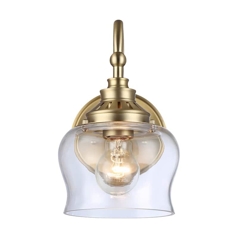 Golden Lighting 3610-1W CLR Daphne 11" Tall Wall Sconce