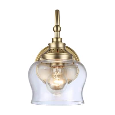 Golden Lighting 3610-1W CLR Daphne 11" Tall Wall Sconce