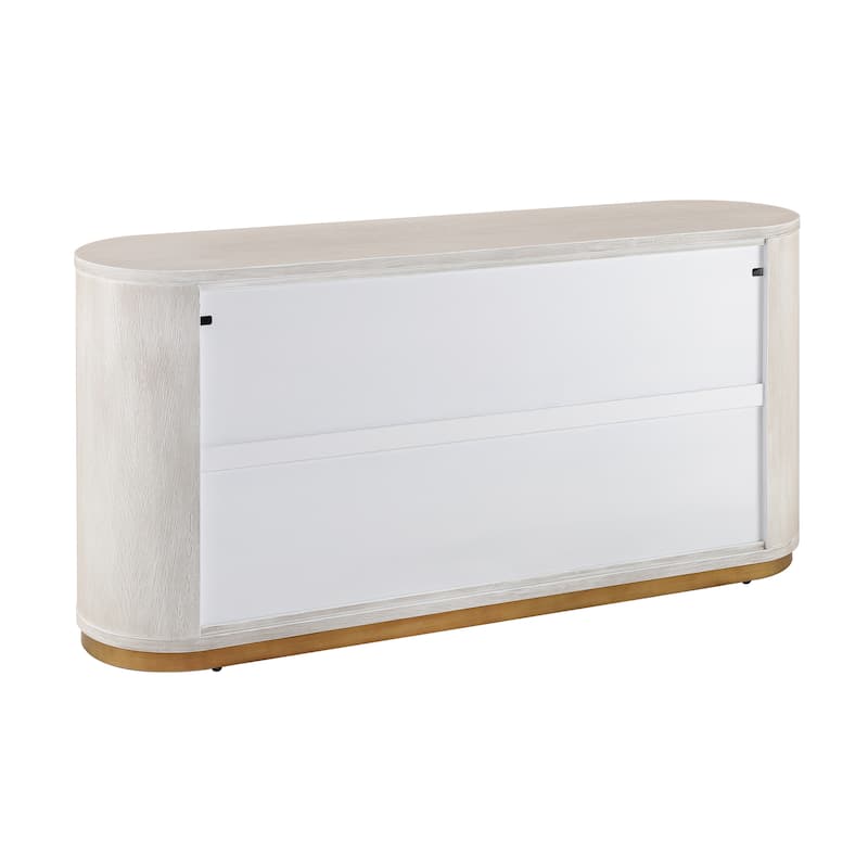 Christopher Knight Home - Valmont MDF 4 Doors Sideboard with Metal Base and Storage