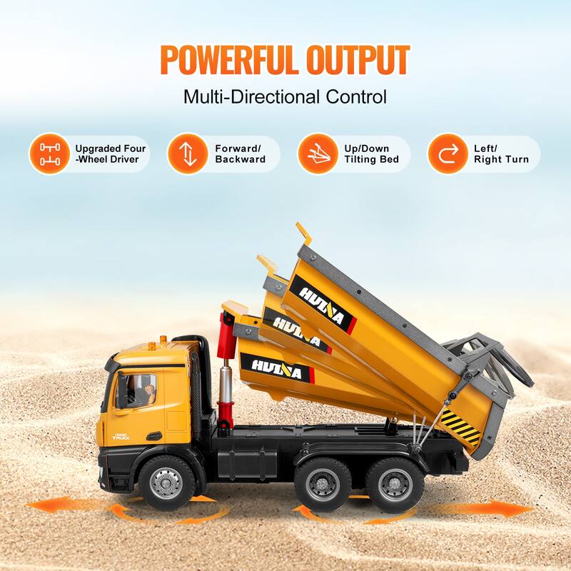 RC Dump Truck Toy for Toddlers Kids Boys and Girls Age 8+