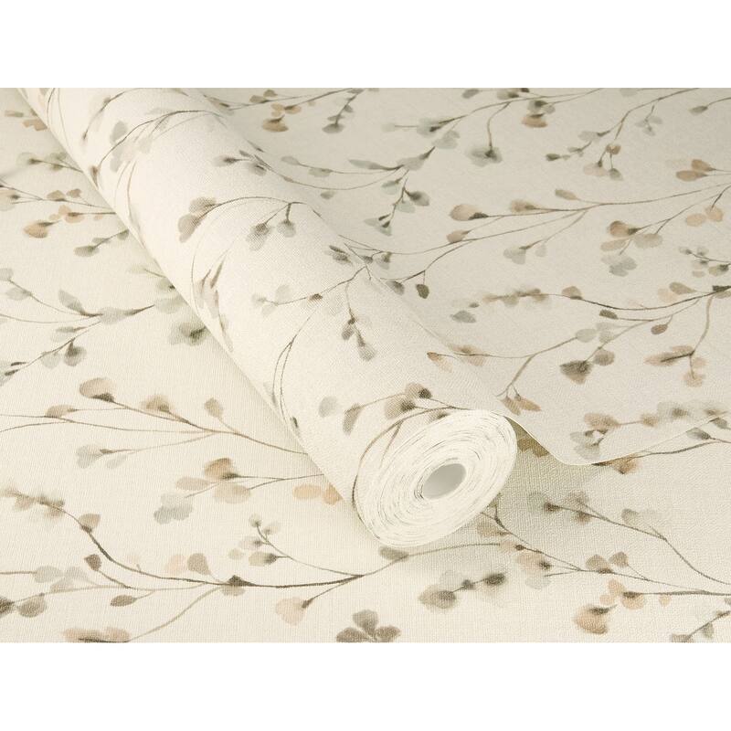 A-Street Prints Romy Neutral Springtime Trail Wallpaper