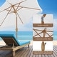 preview thumbnail 4 of 25, Ainfox 7FT Outdoor Patio Umbrella with Tilt Fringe Tassel Umbrella with LED Solar Lights