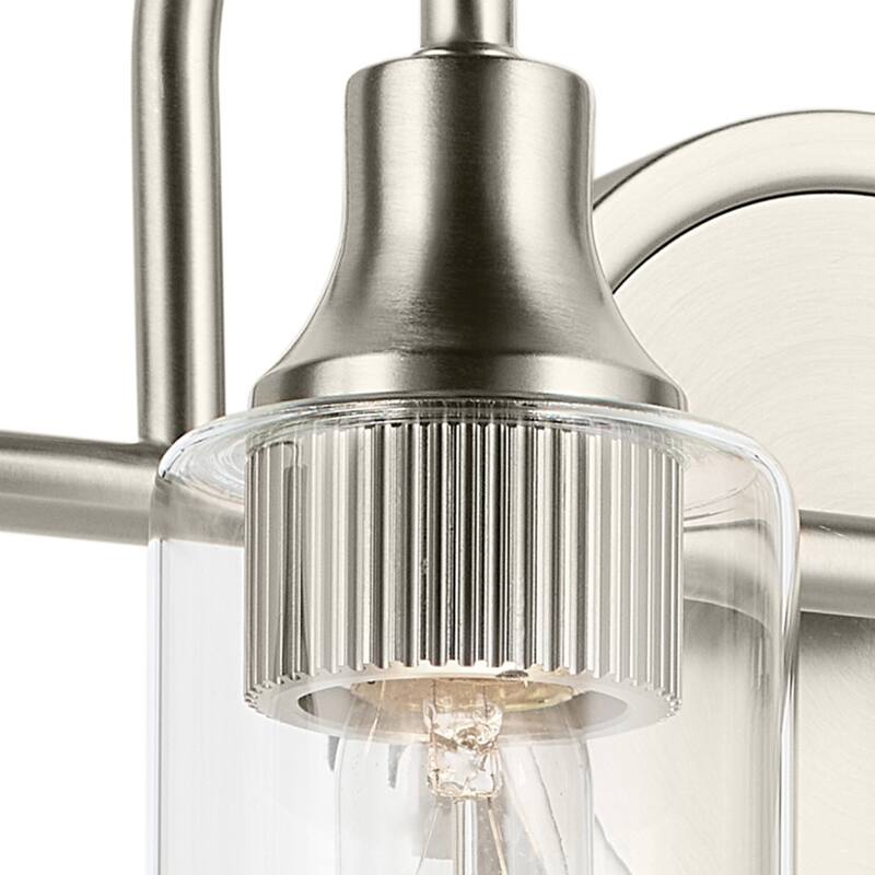 Kichler Lighting Kavi 31.5" 4-Light Vanity Light with Clear Glass in Brushed Nickel