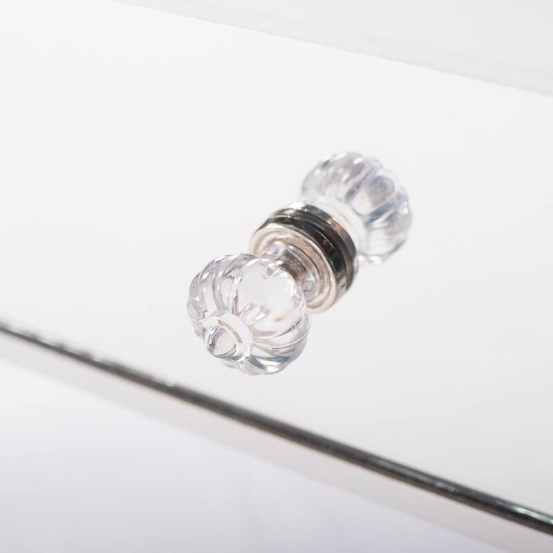 3-Drawers Mirror Table Dressing Table Console Table