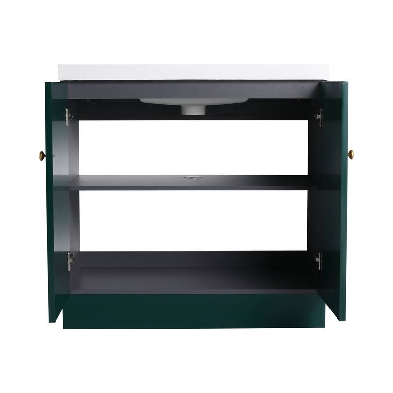 Beingnext 24"/30"/36" Bathroom Vanity with Sink, Freestanding Bathroom Vanity with Soft Close Door and Adjustable Shelf