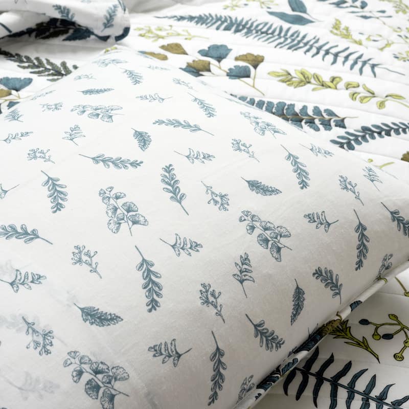 Lush Decor Devonia Allover Reversible 3 Piece Oversized Cotton Quilt Set