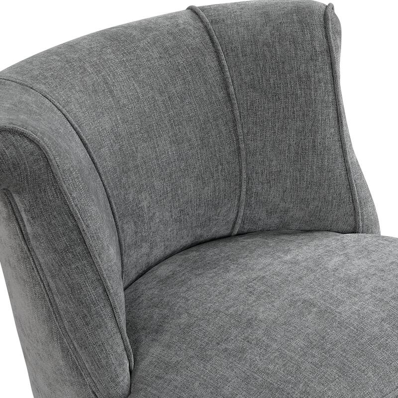 Camden 25" Textured Accent Chair - Espresso Finish Solid Wood Legs