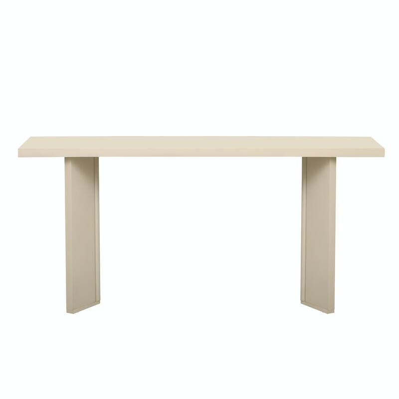 Stylish Console Table with Pine Veneer and Geometric Legs