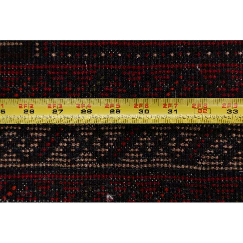 Tribal Geometric Balouch Afghan Oriental Area Rug Wool Hand-knotted - 3'5" x 6'2"