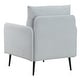 preview thumbnail 22 of 28, 23.6 Inch Seat Wide Chenille Accent Chair - Metal Black Legs Hold 300lbs