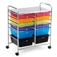 preview thumbnail 14 of 17, 12-Drawers Rolling Storage Cart with Organizer Top - See Details Multi