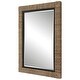 preview thumbnail 5 of 5, Uttermost Island Braided Straw Mirror - 29.5"x 41.375"