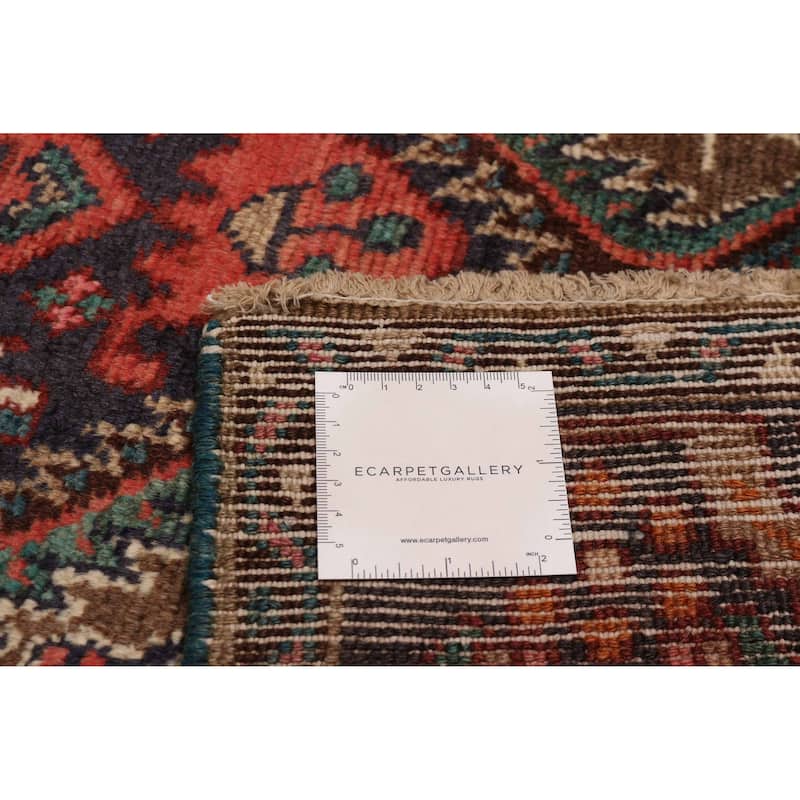 ECARPETGALLERY Hand-knotted Anatolian Vintage Brown Wool Rug - 3' 8" x 9' 11"