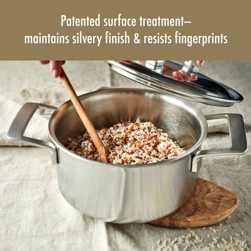 Demeyere Industry 5-Ply 5.5-qt Stainless Steel Dutch Oven