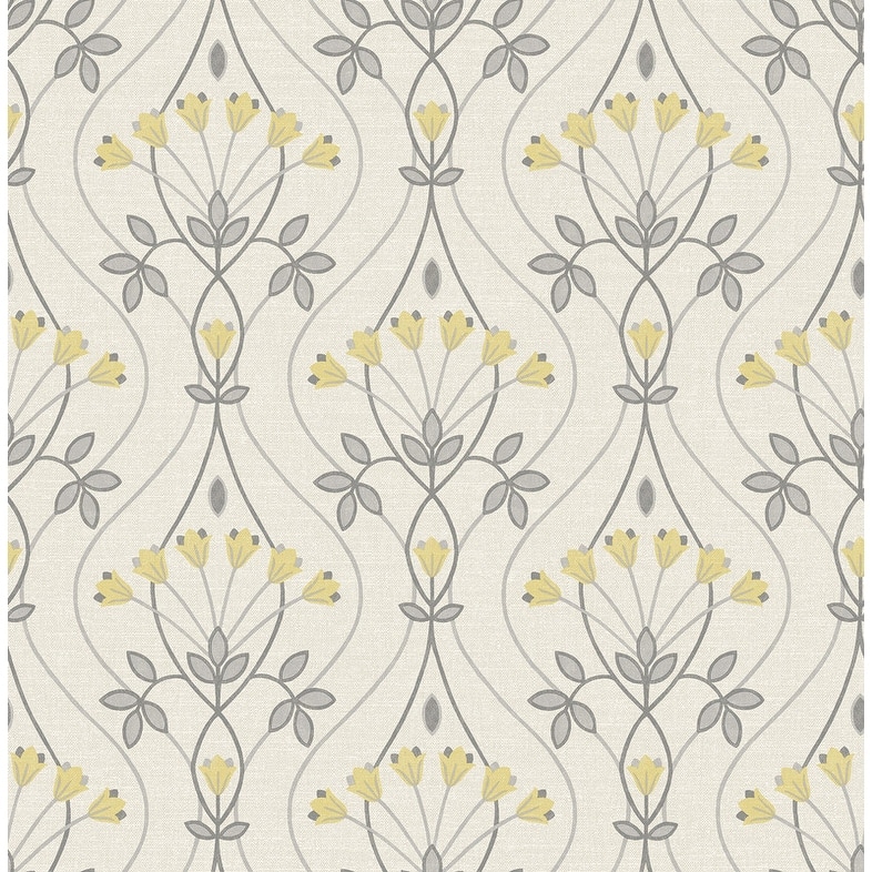 NuWallpaper Grey Wilder Peel & Stick Wallpaper